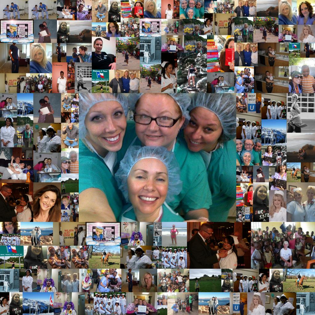 Collage of nurse photos