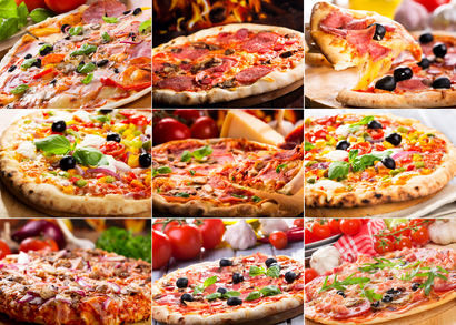 pizza collage