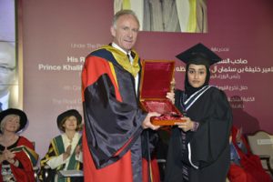 Photo: winner of Rufaida Al-Aslamia Prize