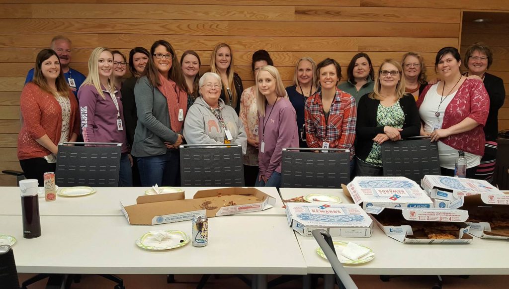 Photo: Nursing Week pizza winners! Saint Louis County Public Health Nurses