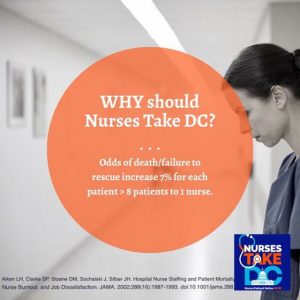 NursesTakeDC poster: Why mandate minimum ratios?