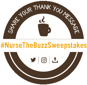 Logo: #NurseTheBuzz Sweepstakes