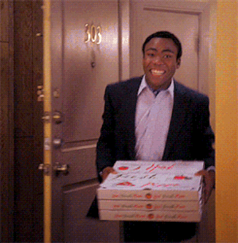 GIF: Pizza party, interrupted
