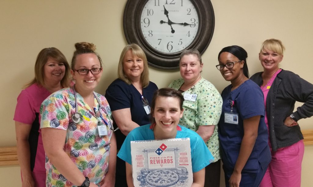 Photo: Nursing Week pizza winners! Night shift nurses at Highlands Medical Center in Scottsboro, AL