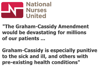 National Nurses United on the Cassidy-Graham bill