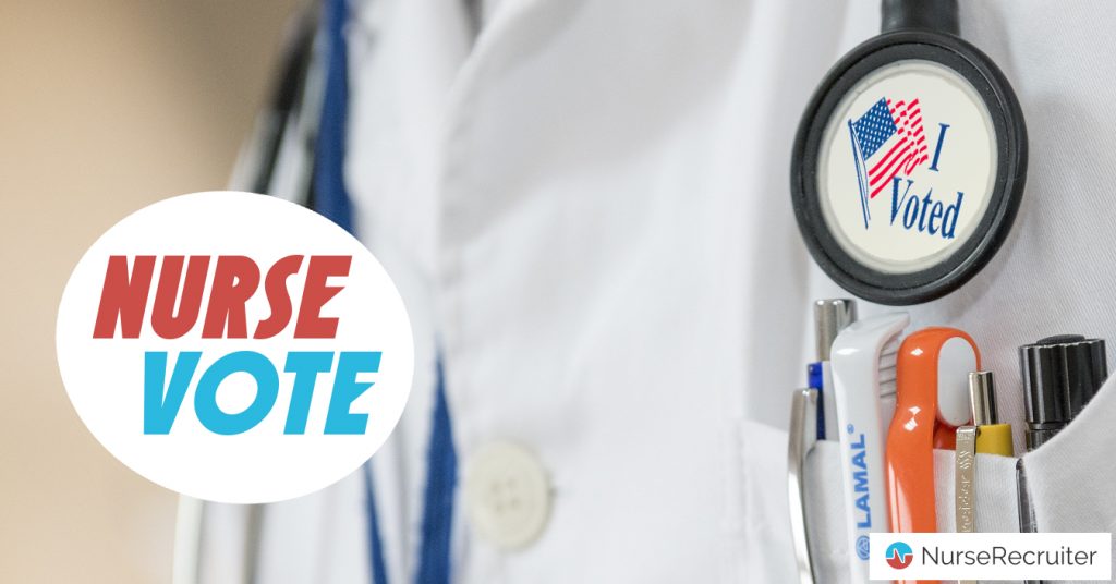Logo: Nurse Vote - horizontal