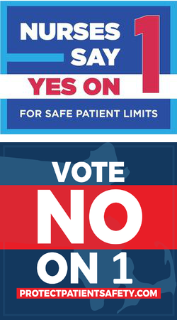 Campaign logos: Vote Yes or No on Question 1 in Massachusetts?