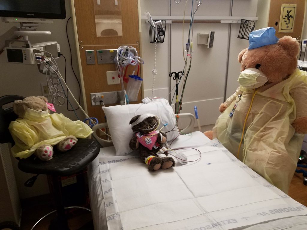 Photo: teddy bears in ICU