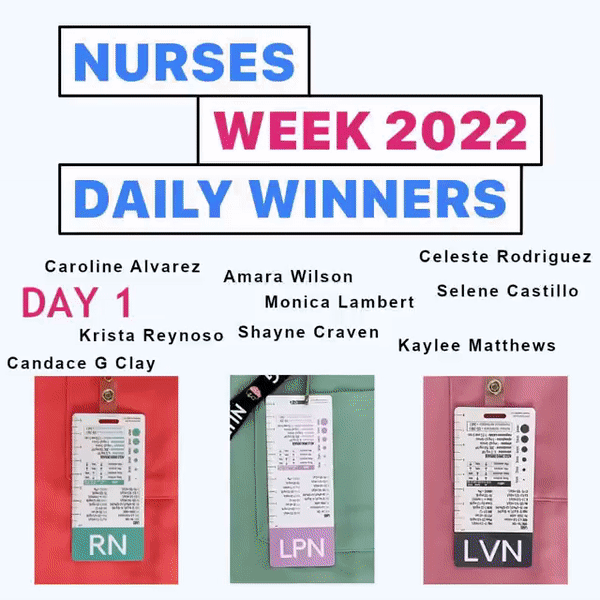 Nurses Week 2022 Daily Giveaway: All the winners!
