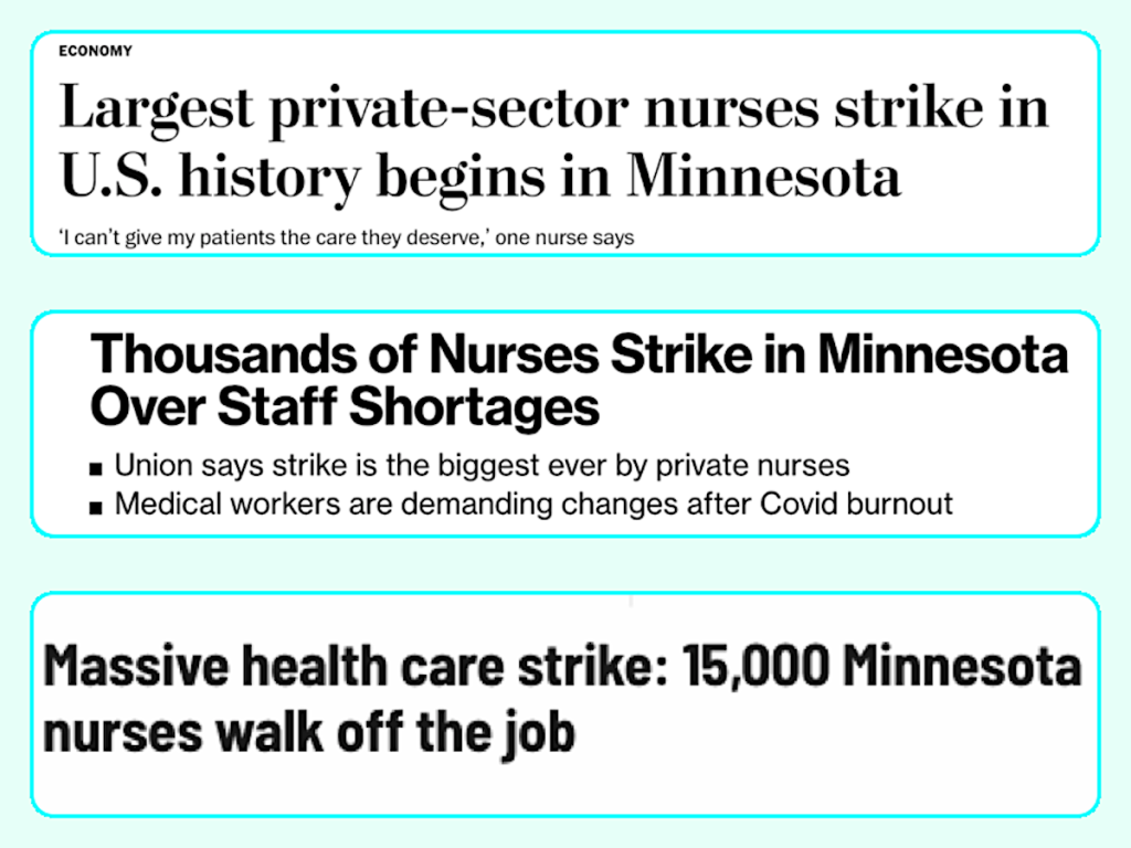 Headlines: Nurses on strike in Minnesota