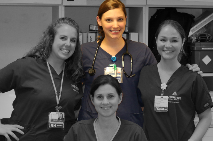 Nurses group photo: make sure they see you first!